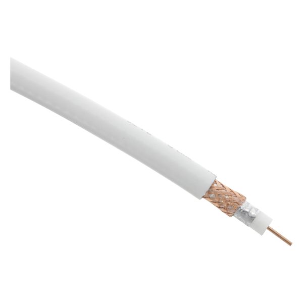 Q-Link coax kabel - prof - klasse A - Ø7 mm - 10 m - wit