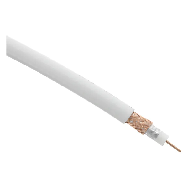 Q-Link coaxkabel professional klasse A, Ø 7 mm, 10 m, wit