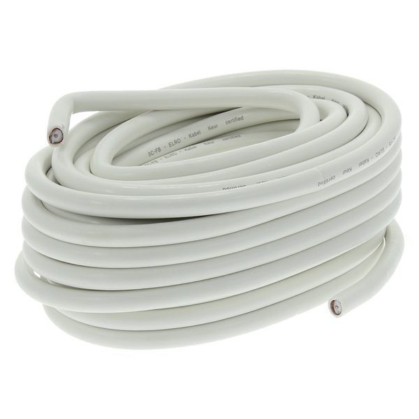 Q-Link coax kabel - prof - klasse A - Ø7 mm - 20 m - wit