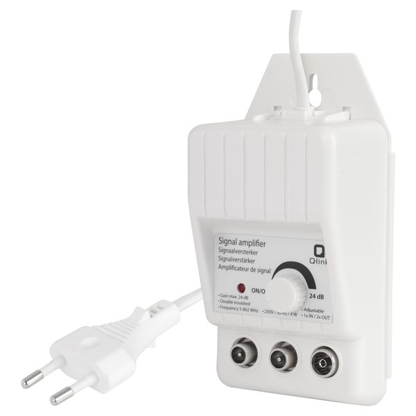 Q-Link signaalversterker - 2 uit regelbaar - wit
