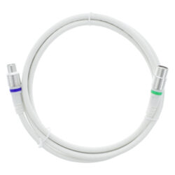 Q-Link coax kabel - belgie telenet stekker - recht - 1.5 m - wit