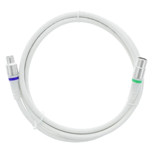 Q-Link coaxkabel Telenet-stekker (België), recht, 1,5 m, wit
