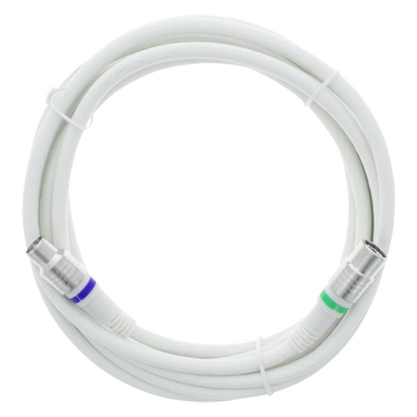 Q-Link coax kabel - belgie telenet stekker - recht - 3 m - wit