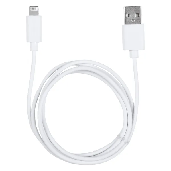 Q-Link MFi datakabel USB-A naar Lightning, vinyl, wit