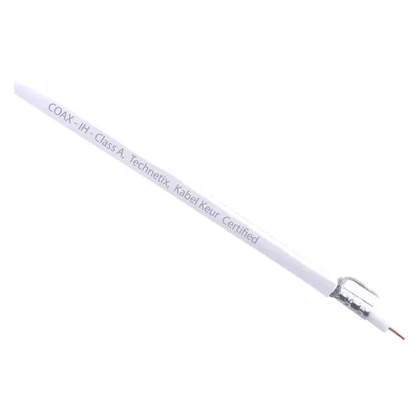 Q-Link coaxkabel klasse A, 1 m, wit