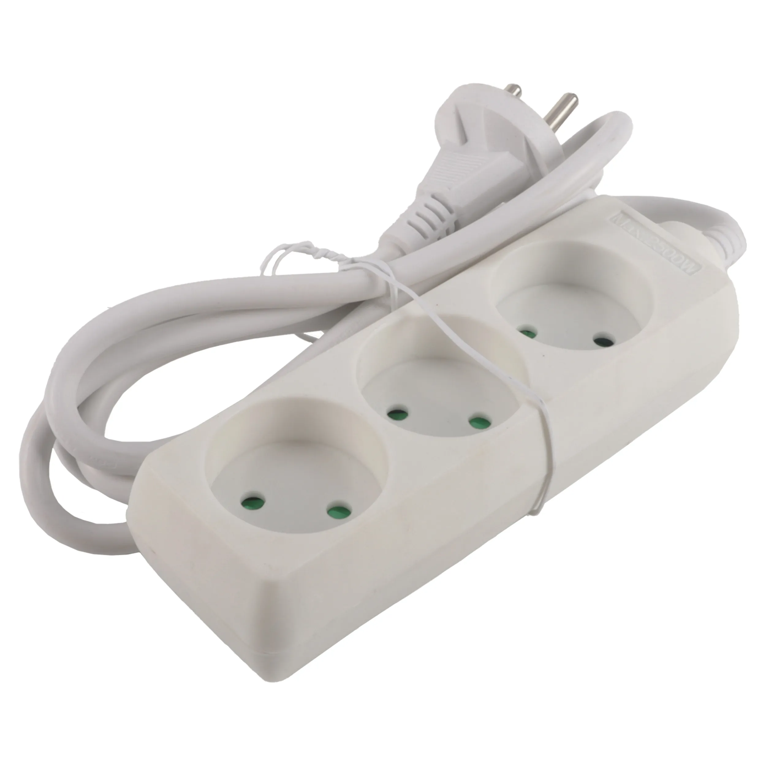 Q-Link stekkerdoos 3-voudig zonder randaarde, 1,5 m, wit - Afbeelding 2