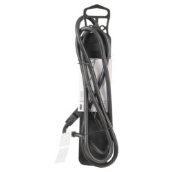 Q-Link stekkerdoos - 3-voudig - randaarde - met platte stekker - USB A/C - 3 x 1.5 mm² - 1.5 m - zwart - Afbeelding 3