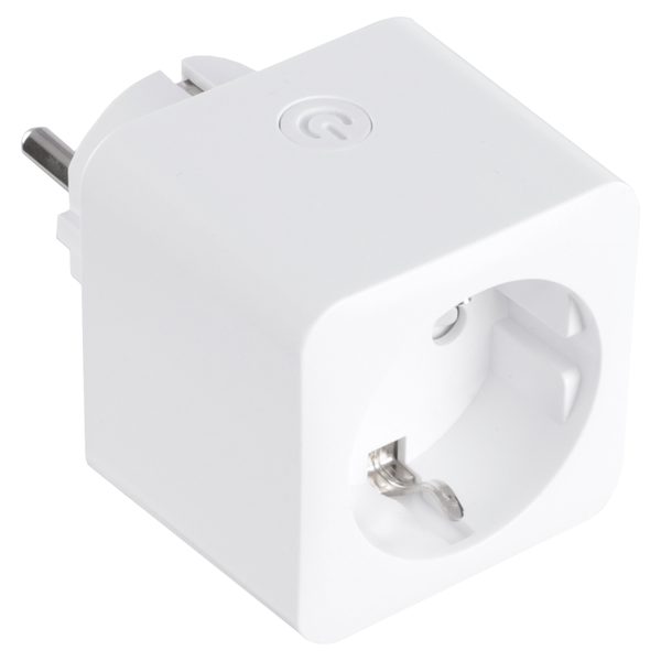Q-Link slimme adapterstekker met wifi en energiemeter, wit