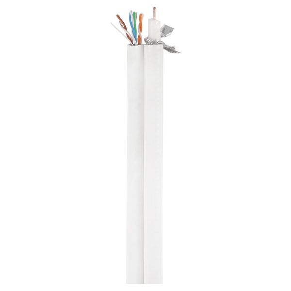 Q-Link COAX/UTP kabel - DUO - RG6/CAT5E - 25 m - wit