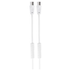 Q-Link COAX kabel - 3C2V - HF - stekker recht - 2 m - wit