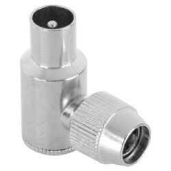 Q-Link COAX stekker - haaks - male - metaal - Afbeelding 2