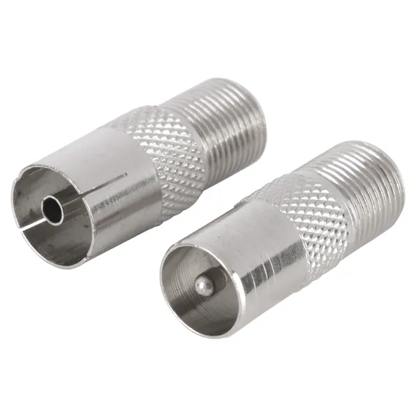 Q-Link coax F-adapter male/female, buitendraads