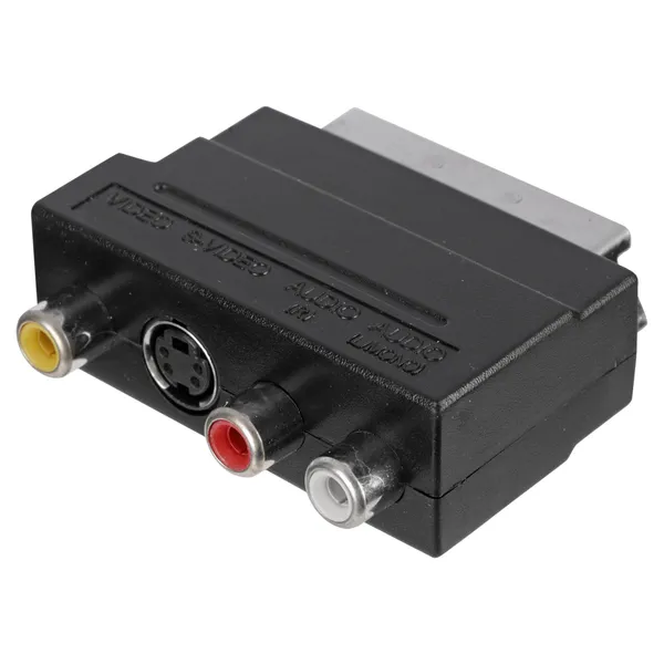 Q-Link scart adapter met schakelaar, 3RCS en SVHS