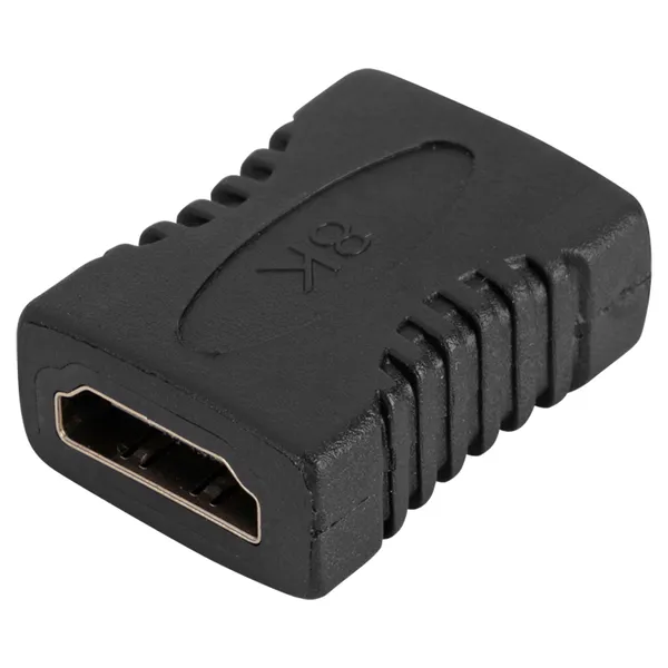 Q-Link HDMI koppelstuk female/female, recht, verguld