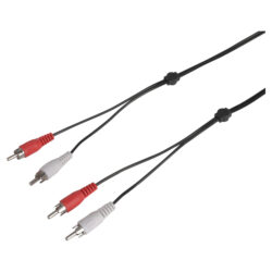 Q-Link tulp kabel - 2 RCA/2 RCA - male-male - rood/wit - 3 m - Afbeelding 4
