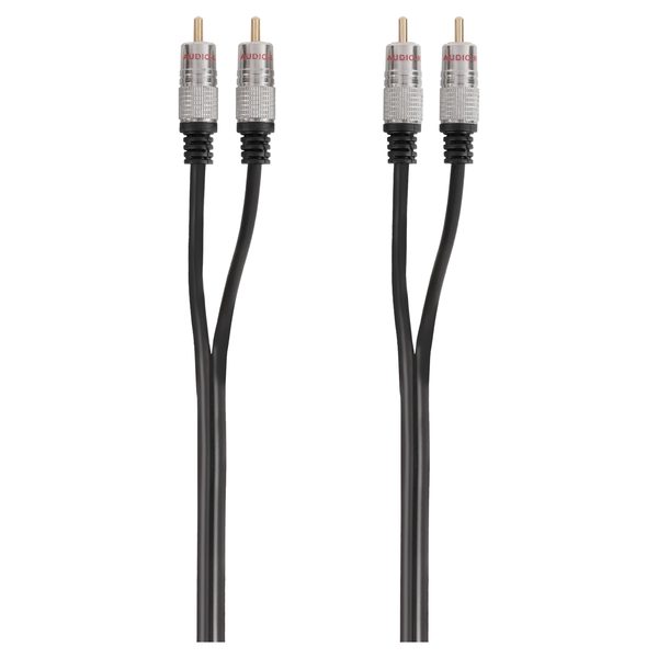 Q-Link tulp kabel - PQ - 2 RCA/2 RCA - male-male - zwart - 1.5 m