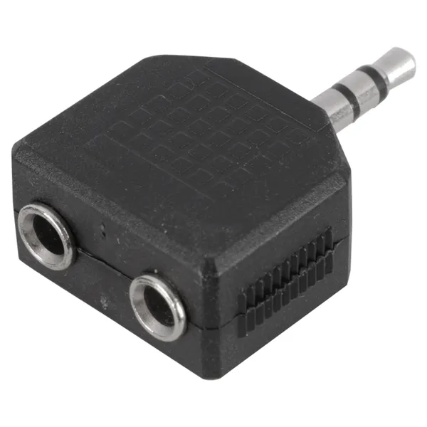 Q-Link stereo splitter 3,5 mm jack, 1 naar 2