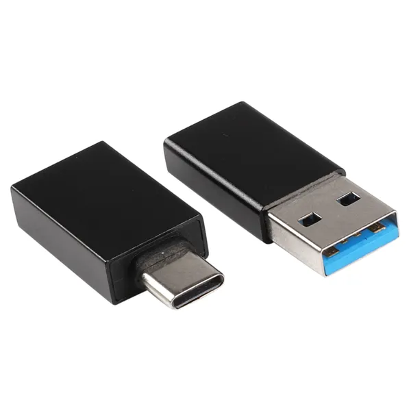 Q-Link USB 3.0 adapterset USB-A en USB-C, 2 stuks, zwart