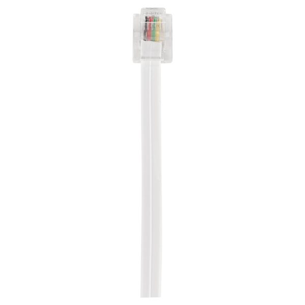 Q-Link telefoon aansluitsnoer - modulair - 2RJ11 - plug - wit - 5 m