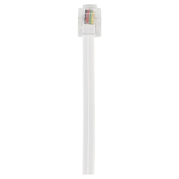 Q-Link telefoon aansluitsnoer 2x RJ11, plat, wit, 5 m