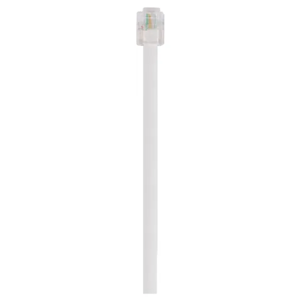 Q-Link telefoonsnoer RJ11 naar RJ11, plat, 10 m, wit
