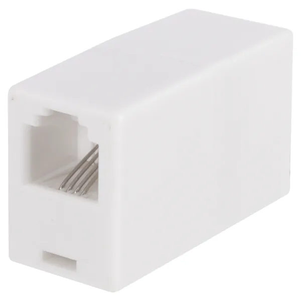 Q-Link modulair telefoonkoppelstuk RJ11, 4-polig, wit