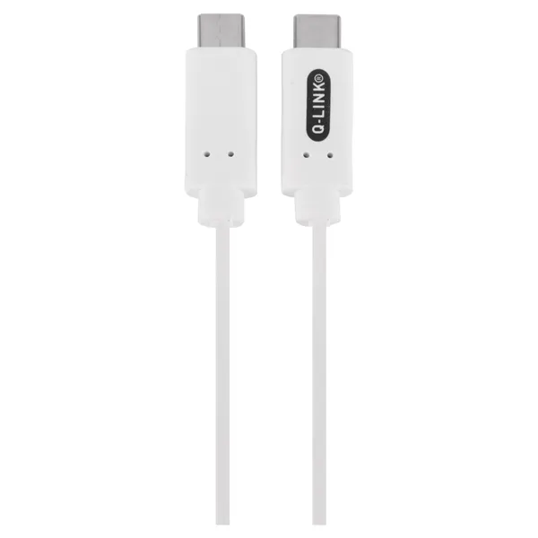 Q-Link USB-C naar USB-C datakabel, 1,5 m, wit