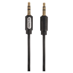 Q-Link stereo kabel - 3.5 mm - male-male - zwart - 1.5 m