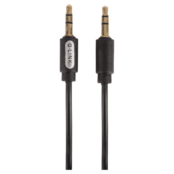 Q-Link stereo kabel - 3.5 mm - male-male - zwart - 1.5 m