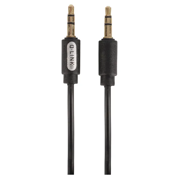 Q-Link stereokabel 3,5 mm jack male/male, 1,5 m, zwart