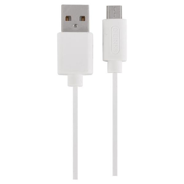 Q-Link datakabel USB-A naar micro-USB, 1,5 m, wit