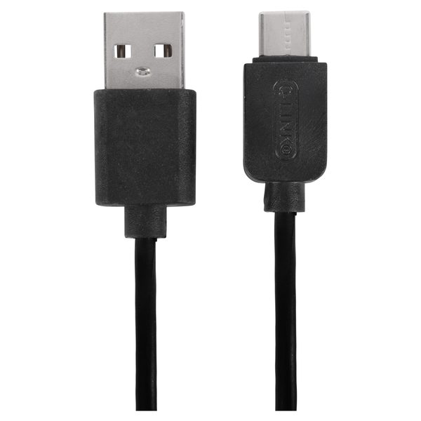 Q-Link datakabel USB-A male naar USB-C, 1,5 m, zwart