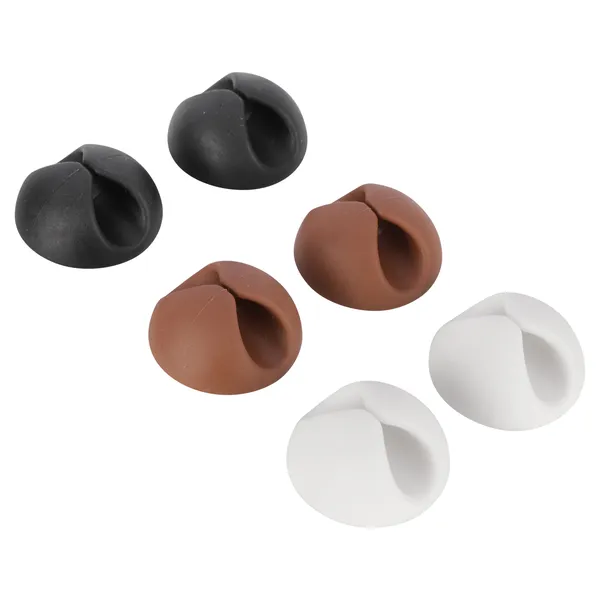Q-Link kabelbinders van TPR, rond, klein, set van 6