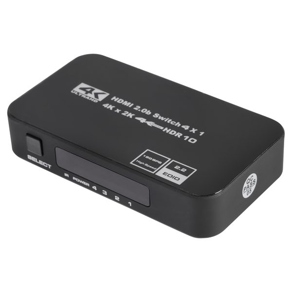 Q-Link HDMI switch - HD - 4P - 4K/60HZ - zwart