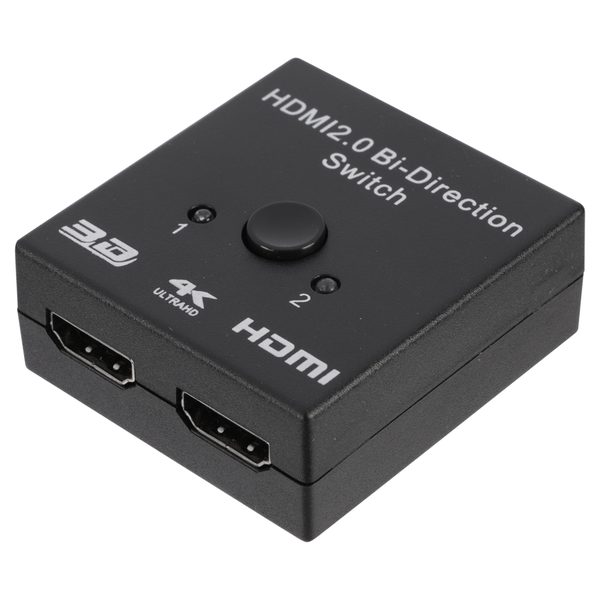Q-Link bidirectionele HDMI-switch 4K, zwart