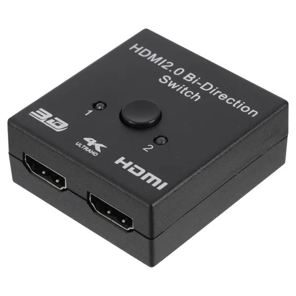 Q-Link bidirectionele HDMI-switch 4K, zwart