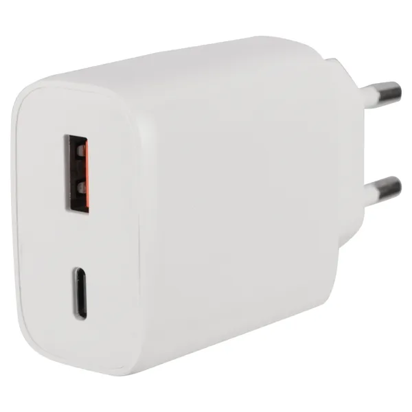 Q-Link GaN-thuislader 45 W met USB-C PD en USB-A QC, wit