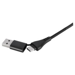 Q-Link datakabel - textiel - combi - 6-in-1 - zwart - 1.5 m - Afbeelding 3