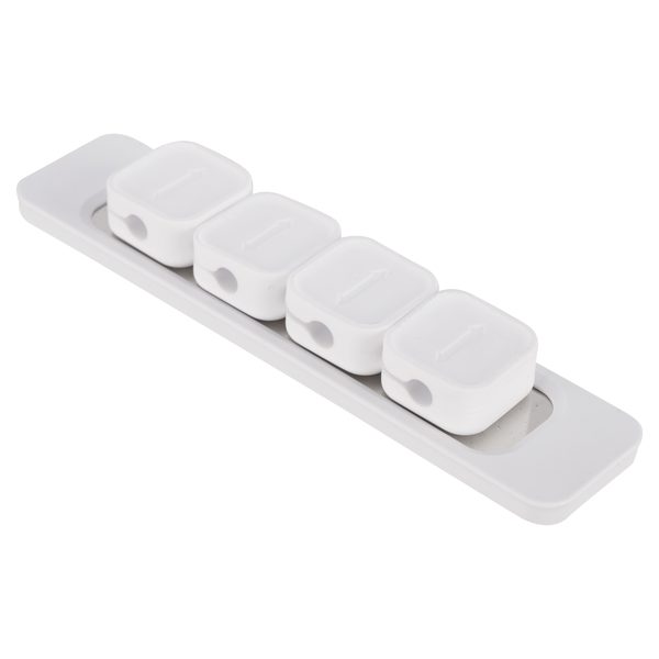 Q-Link magnetische kabelclips, set van 4, wit