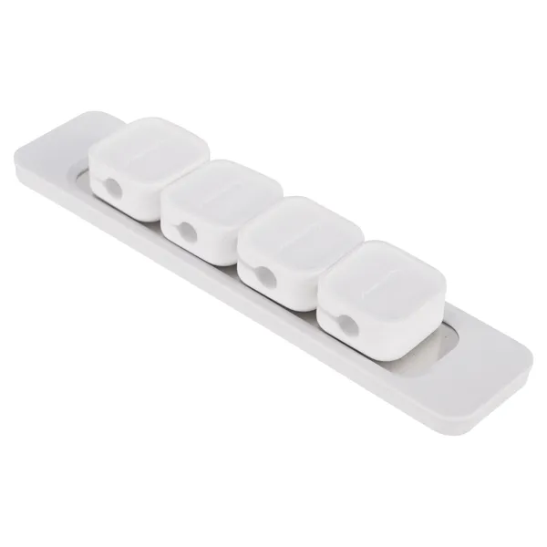 Q-Link magnetische kabelclips, set van 4, wit