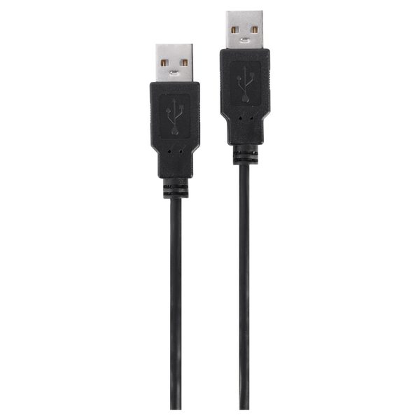 Q-Link USB kabel - 2.0 - USB-A male/male - 2 m - zwart
