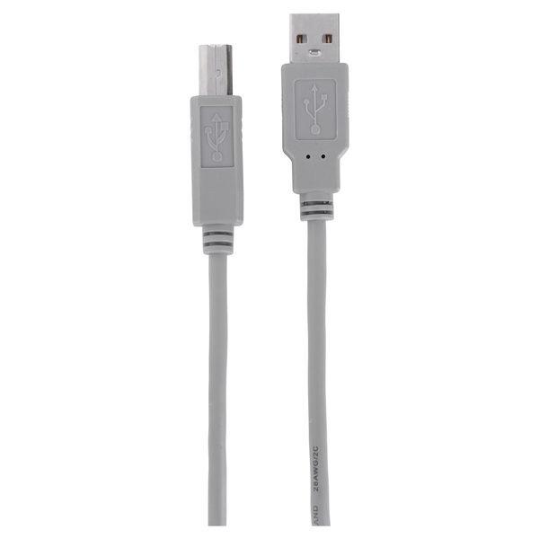 Q-Link USB kabel - 2.0 - USB-A male/USB-B male - 2 m - grijs