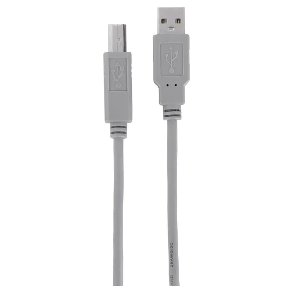 Q-Link USB 2.0 kabel USB-A naar USB-B, grijs, 2 m