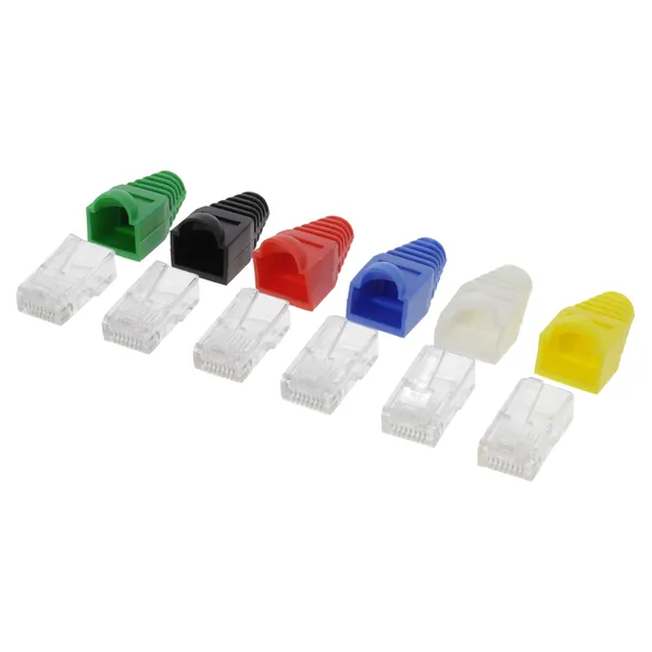 Q-Link UTP connector RJ45 8P met kap, 6 stuks