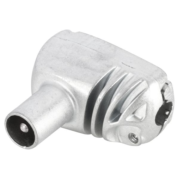 Q-Link COAX stekker - KabelKeur - haaks - male - metaal
