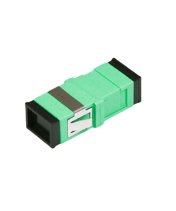 Glasvezel koppelblok groen, 2 x SC/APC