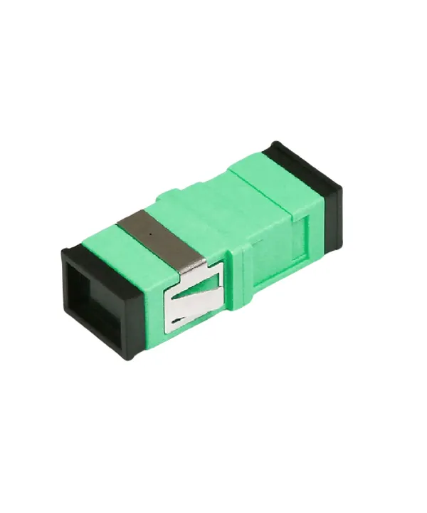 Glasvezel koppelblok groen, 2 x SC/APC