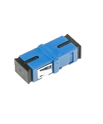 Glasvezel koppelblok blauw, 2 x SC/UPC